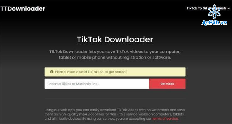  Cách tải video TikTok không logo trên iPhone bằng TikTok Downloader