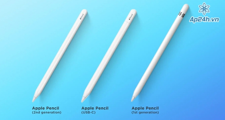 Các mẫu của dòng sản phẩm Apple Pencil
