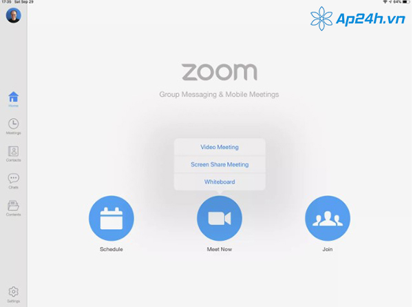 Ứng dụng ZOOM Cloud Meetings