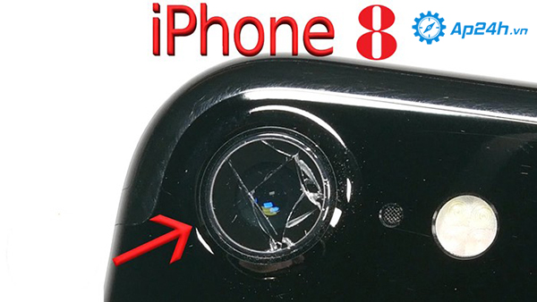 Camera iphone 8 bị vỡ trong quá trình sử dụng