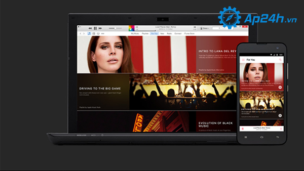 Dịch vụ Apple Music sử dụng trên Windows