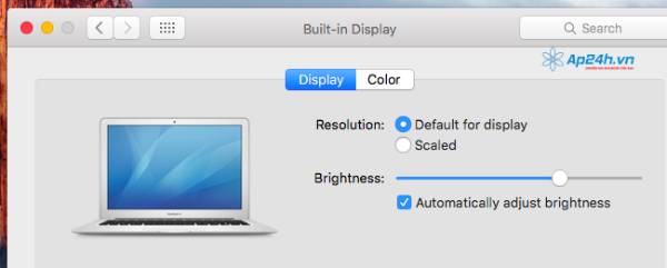 Hướng dẫn cách tăng giảm độ sáng màn hình Macbook Air đơn giản nhất