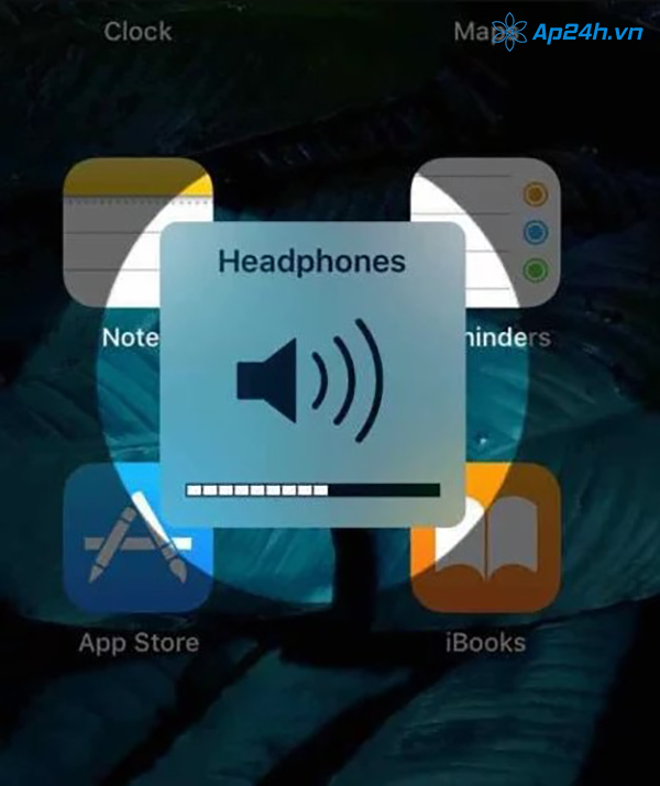 iPad hiển thị bạn đang sử dụng chế độ tai nghe