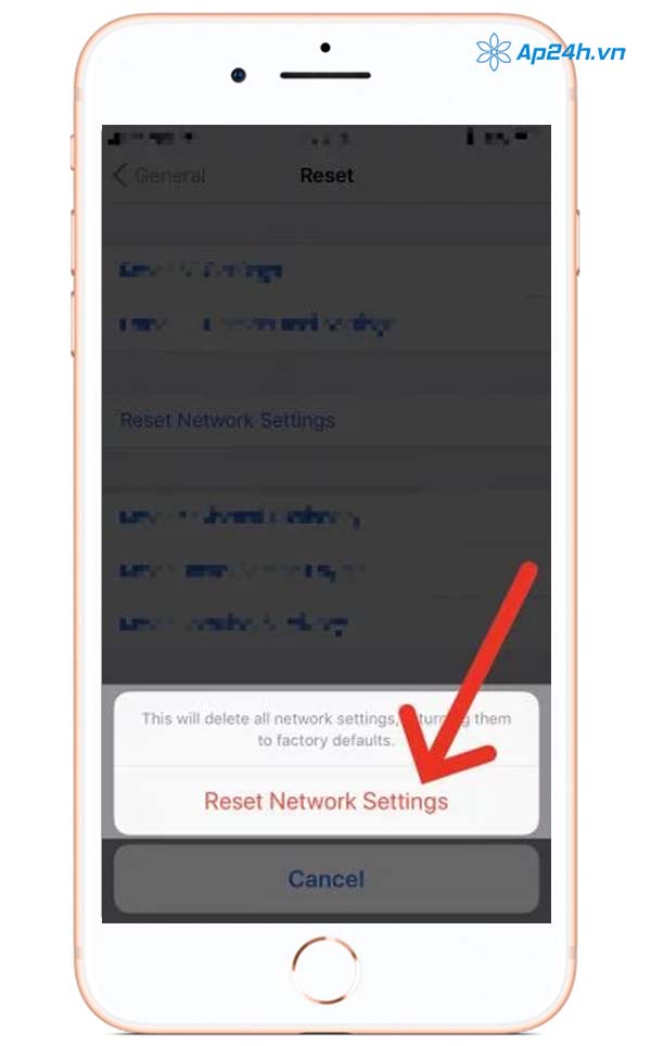 Đặt lại Network Setting cho iPhone